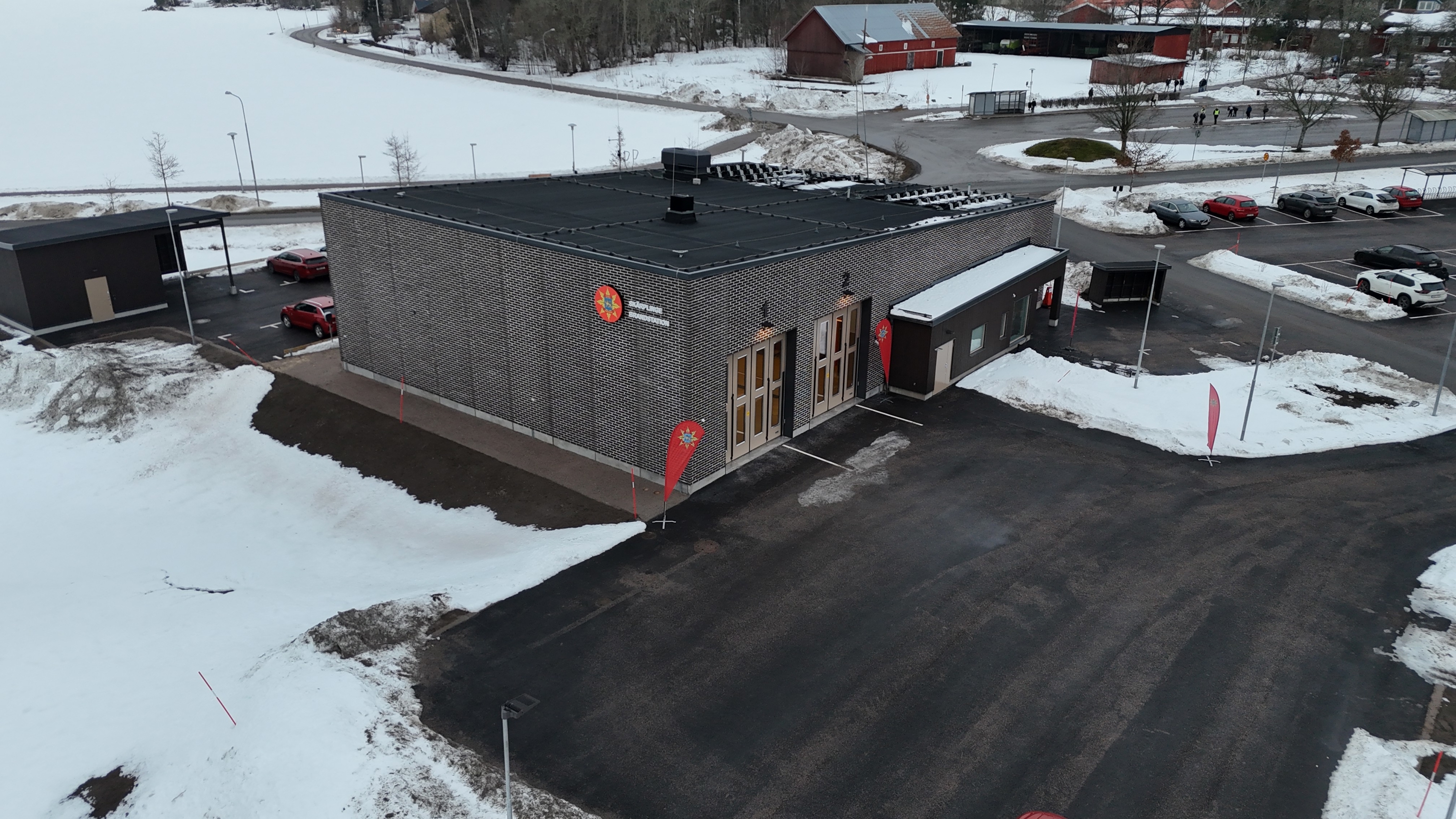 Skärplinge brandstation. Foto: Utryckning Uppsala.